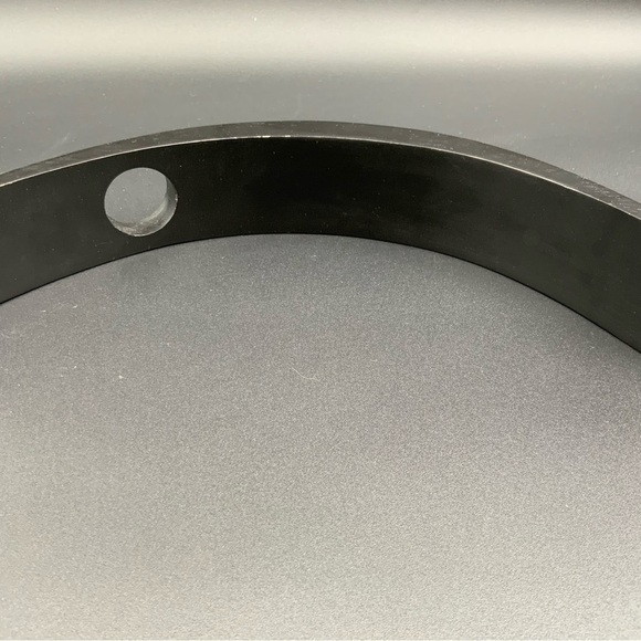 One Bottle Solid Wood Tabletop Balancing Wine Bottle Rack Black Handmade - Picture 5 of 5